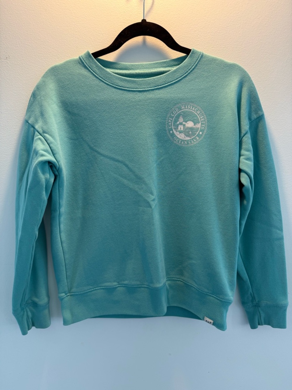 Girls Seafoam Abercrombie Crewneck Sweatshirt - Casual Pullover